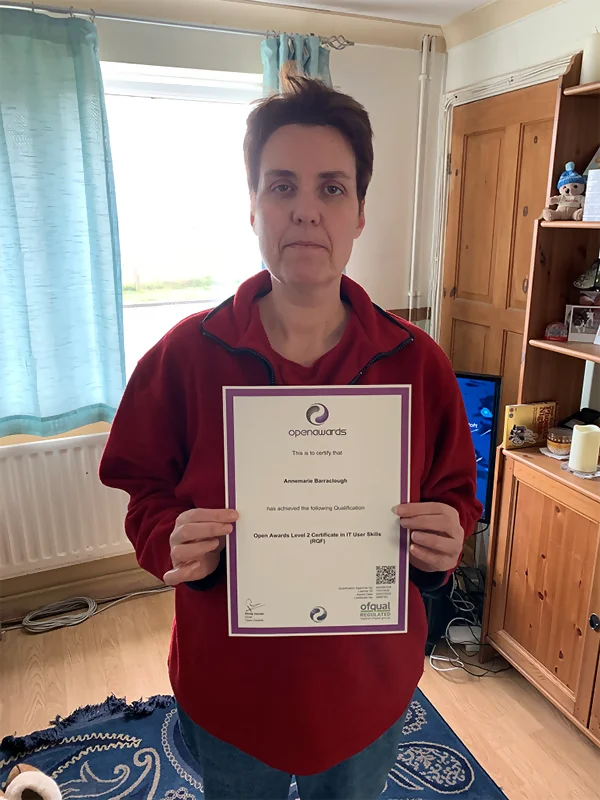 Picture of a recent Distance Learning Centre Graduate